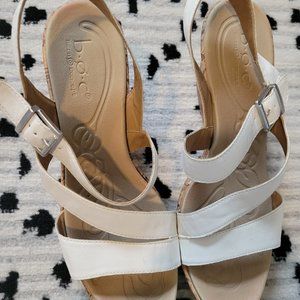 B.O.C. Schirra Wedge Sandal White Size 11